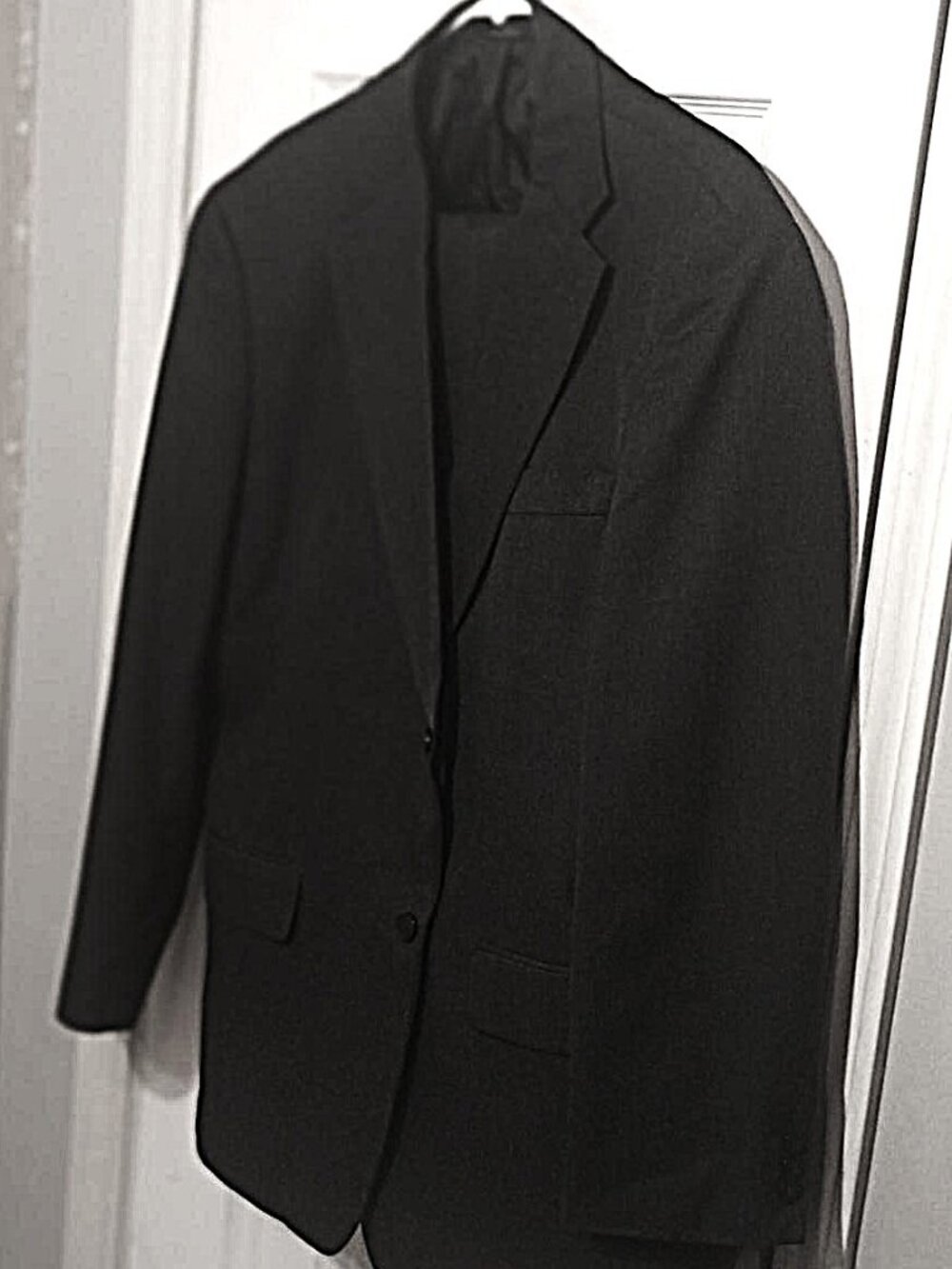 Haggar Men Dark Gray 2 Piece Suit   44L